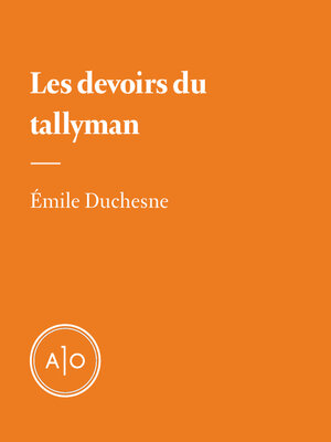 cover image of Les devoirs du tallyman
